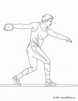 Atletismo Lanzamiento Arremesso Lancer Disque Atleta Discus Kule Diskos Colorier Javelin Hellokids Tudodesenhos Coloringbay sketch template