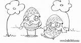 Chick Eggs Coloring Hatching Pages Color Easter Hellokids Print Online sketch template