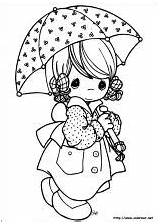 Momentos Preciosos Parapluie Desenhos Abri Enfant Coloriez Precieux sketch template
