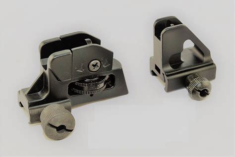 ar iron sight set match grade rear  height front sight green