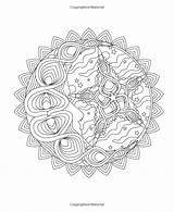 Coloring Mandala Pages Drawn Hand Mandalas Dream Moon Adult Amazon Relaxation Mindful Designs sketch template