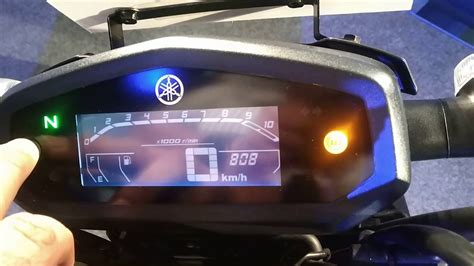 2019 yamaha fz v3 0 speedometer console explained youtube
