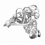 Deathstroke Coloring Pages Slade Wishful Comics Thinking Dc Characters Comic Robert Outline Character Drawings Draw Sketch Marvel Nightwing Atkins Cartoon sketch template