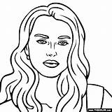 Coloring Pages Portrait Keira Miranda Sings Thecolor Knightley Pagem Template Templates 2kb 560px sketch template