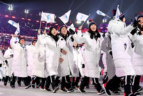 north korea  south korea march   olympics opening ceremony  tensions continue