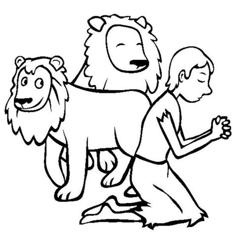 daniel   lions den coloring pages learny kids