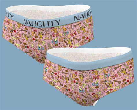 Naughty Panties Personalized Women S Underwear Cheeky Etsy