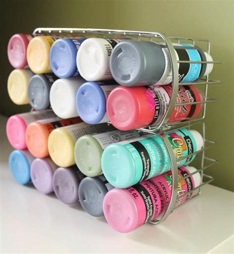 clever ways  organize  craft supplies feeling nifty craft