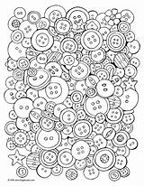 Coloring Button Pages Sheet Sheets sketch template