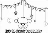 Eid Adha Coloring Mubarak Fitr Themumeducates sketch template