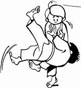 Judo Jitsu Jiu Maurice Combes Compete sketch template