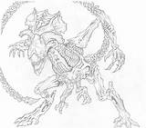 Xenomorph Coloring Pages Drawing Alien Queen Easy Movie Getdrawings Template sketch template