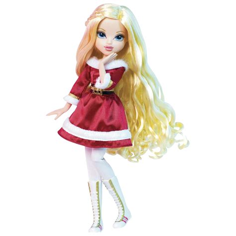 nib moxie girlz holiday doll avery  santa outfit holiday gift ebay