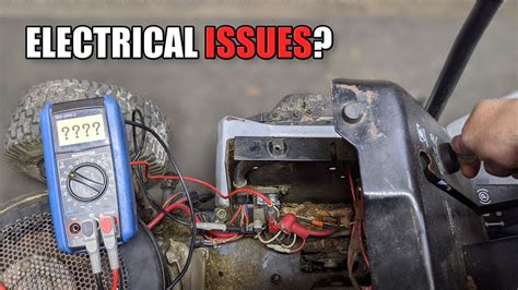 electrical diagnosis  riding lawnmower  wont start youtube