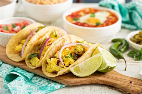 healthy breakfast taco recipes   table