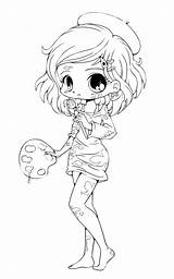 Chibi Coloring Pages Print sketch template