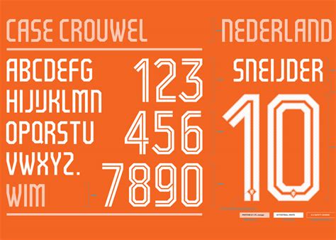 Wim Crouwel Designs Typeface For Holland S Fifa World Cup 2014 Kit