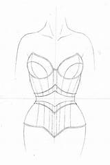 Corset Corsets Drawing Pattern Sketches Drawings Flat Fashion Sketch Dress Cups Visit Overbust Open Bella Ralph Pink sketch template