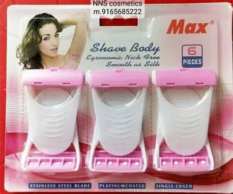 Max Disposable 6 Blades Body And Bikini Shaving Razor For Women Pink