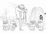 Coloring Pages Despicable Everfreecoloring sketch template