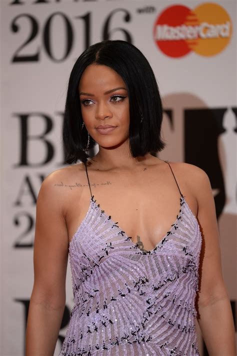 Rihanna Braless In Slightly See Through Maxi Dress Porn Pictures Xxx