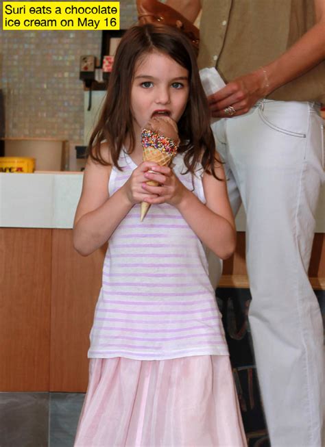 suri cruise loves chocolate — a little more age appropriate than those gummies right