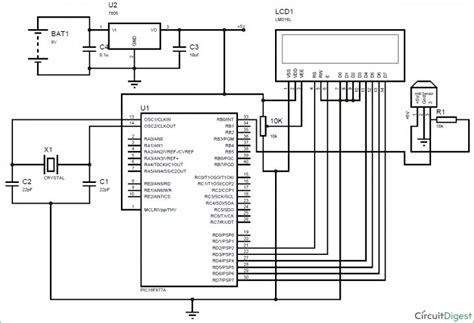digital speedometer circuit diagram  motorcycle circuit diagram pic microcontroller
