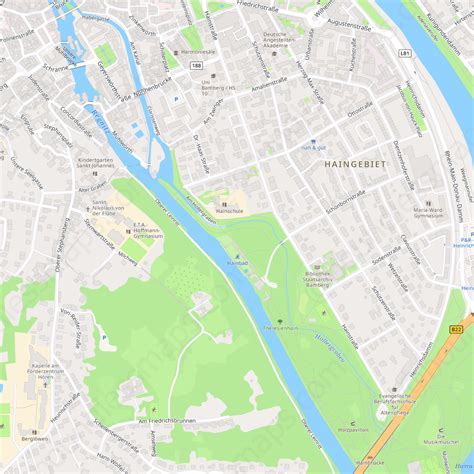 affordably beautiful vector city map  bamberg    ai  adobe