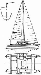Catamaran Coloring Pages Template Fisher Selway Cat Hulls sketch template