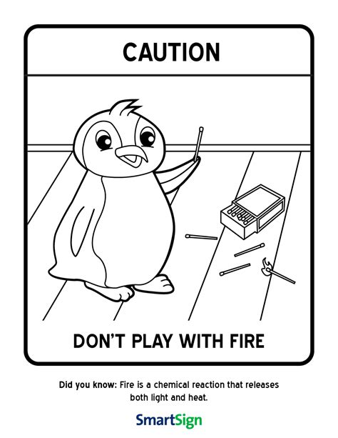 safety sign coloring pages