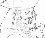 Jack Sparrow Coloring Funny Pages Smile Printable Another Divyajanani sketch template