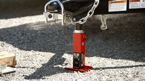 automatic trailer jack foot flip fastway trailer