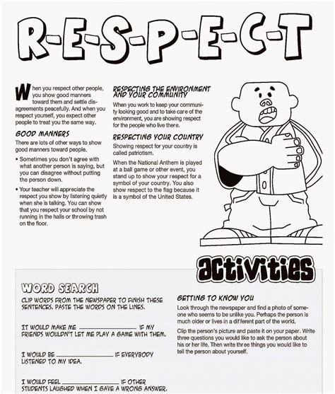 printable coloring pages respect lets coloring  world