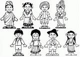 Coloring Children Around Pages Popular sketch template