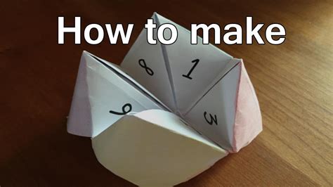 fortune tellers   paper fortune teller origami steps youtube