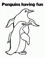 Penguin Coloring Pages Penguins Printable Kids Tacky Christmas Fun Pdf Club Winter Comments Rocks Realistic Coloringhome Having sketch template
