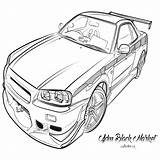 Nissan Skyline Coloring Pages Gtr R35 Drawing R34 Knoxville Printable Getcolorings Getdrawings Silhouette Color Clipartmag Colorings sketch template