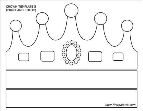 printable crown patterns printable templates