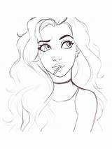 Coloring Pages Girl Colouring Teenage sketch template