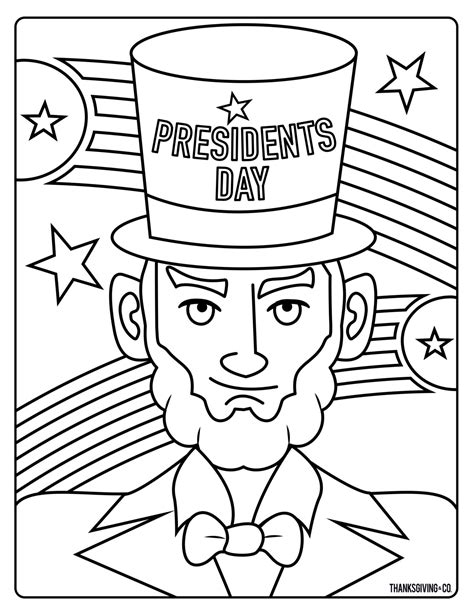 printable presidents day coloring pages