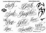 Tattoo Cursive Fonts Tattoos Writing Font Alphabet Gangster Lettering Fancy Styles Letters Letter Calligraphy Script Handwriting Own Designs Bing Name sketch template
