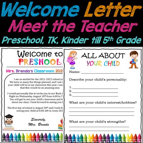 letter meet  teacher template editable   teachers