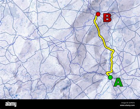 map show distance   points state coastal towns map