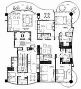 Condo Floor Plans Luxury Plan House Apartment Bedroom Condos Pool Walls Luxurious Bedrooms Curved Visit Two sketch template