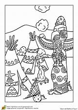 Amerique Colorier Indiens Indien Représentation Hugolescargot Activité Paques Pâques Fête Omalovánky Tisku Thème Amérindien Oeuf Choisir sketch template