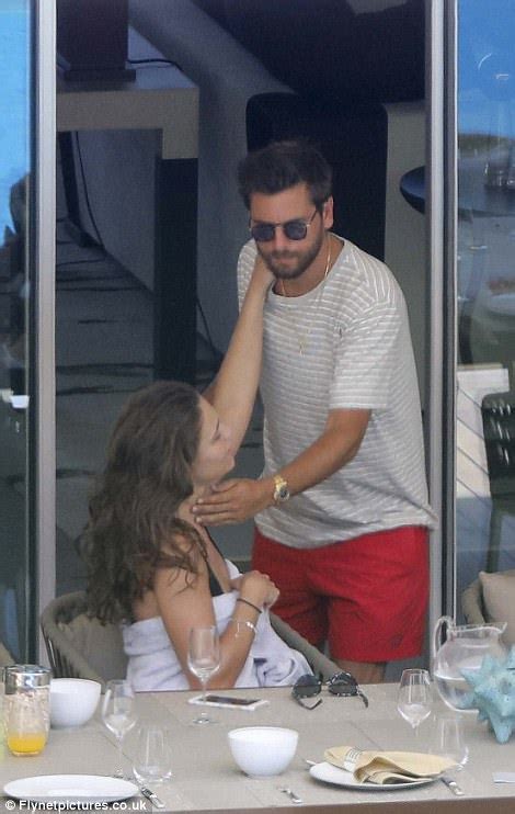 scott disick leans in for a kiss with brunette in cannes daily mail