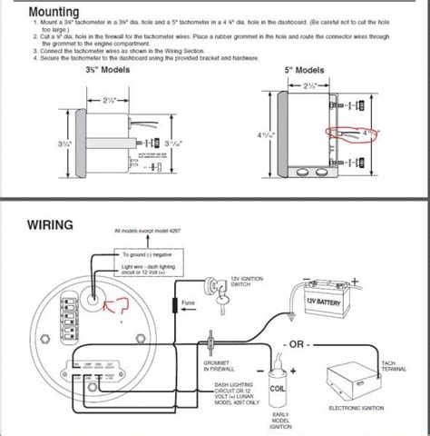 autometer pro comp tach wiring diagram