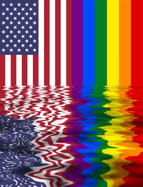 American Rainbow Flag Free American Flag And The Rainbow