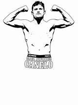 Canelo Alvarez Boxer Sweetgraphictees sketch template