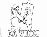 Mona Lisa Coloring Vinci Da Pages Drawing Kids Printable Color Getcolorings Print Getdrawings sketch template